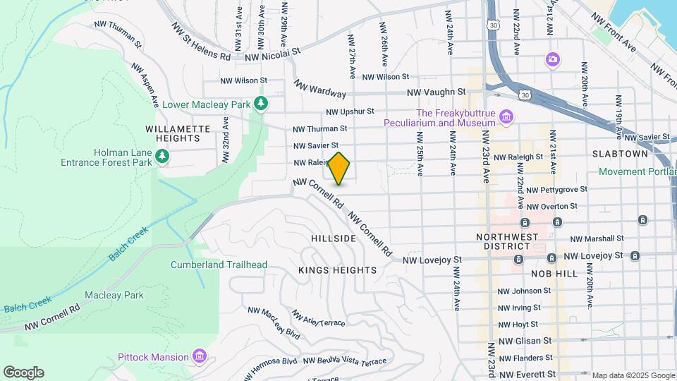 2745 NW Pettygrove St Mapa y Detalles de la Ubicación