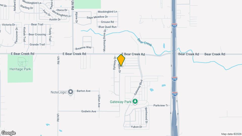 1754 Carrington Dr Map and Location Details