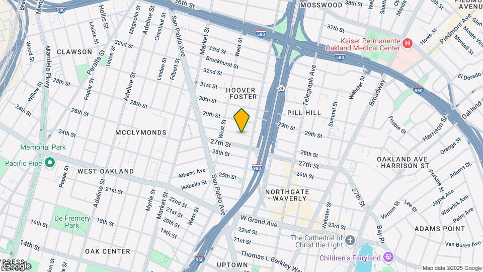 683 28th St, Unit A Map and Location Details