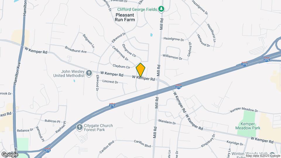 1663 W Kemper Rd Map and Location Details