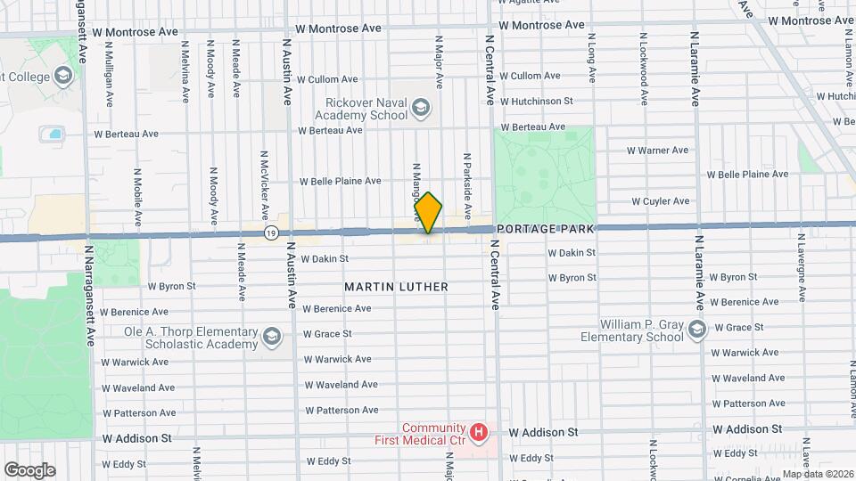 5715 W Irving Park Rd, Unit 3rd floor Map and Location Details