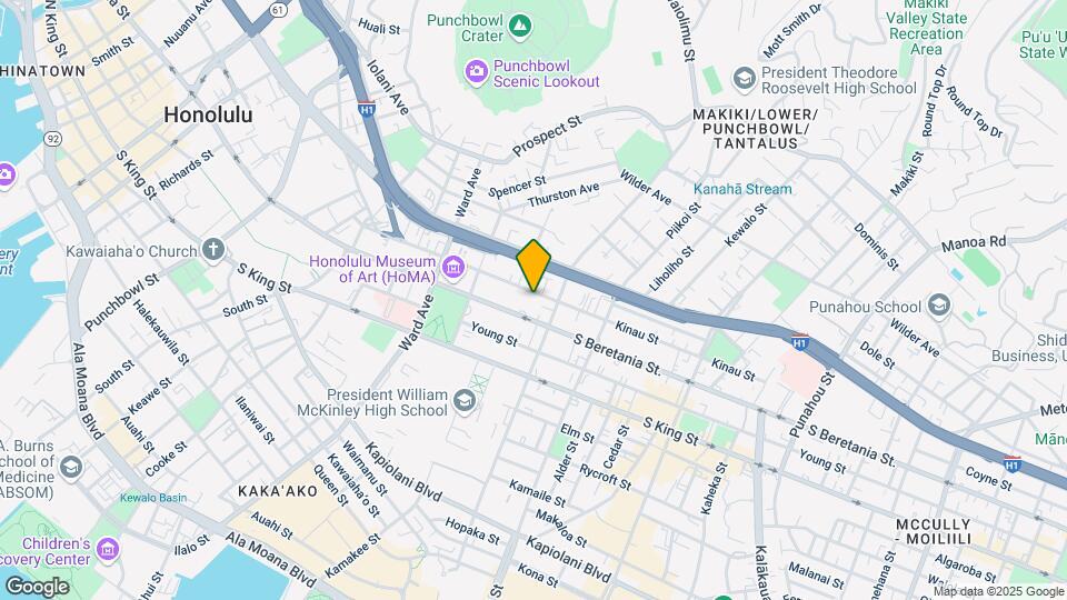 1073 Kinau St Mapa y Detalles de la Ubicación