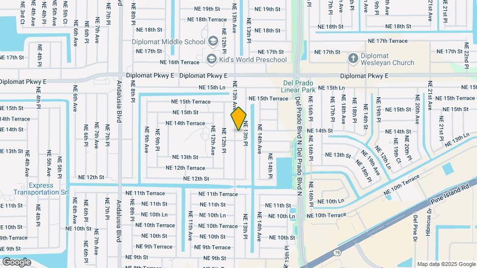 1329 NE 13th Ave Map and Location Details