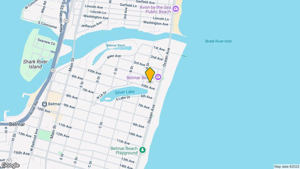 104 5th Ave Belmar Map and Location Details