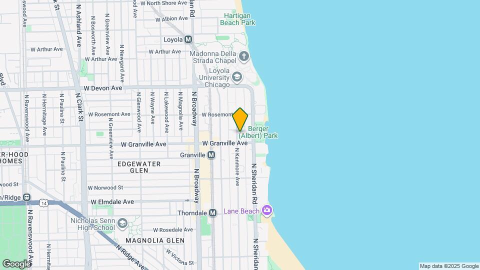 6211 N Kenmore Mapa y Detalles de la Ubicación