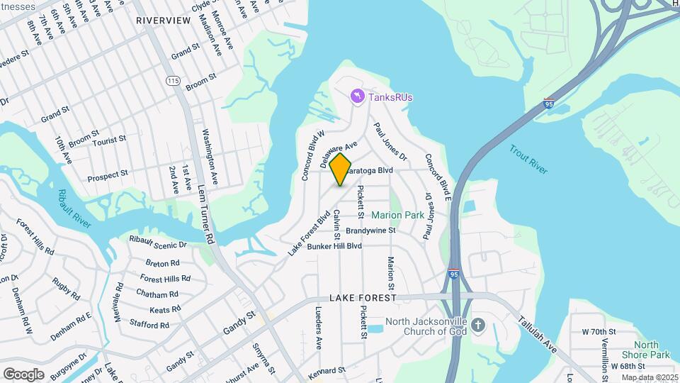 1041 Lake Forest Blvd Mapa y Detalles de la Ubicación