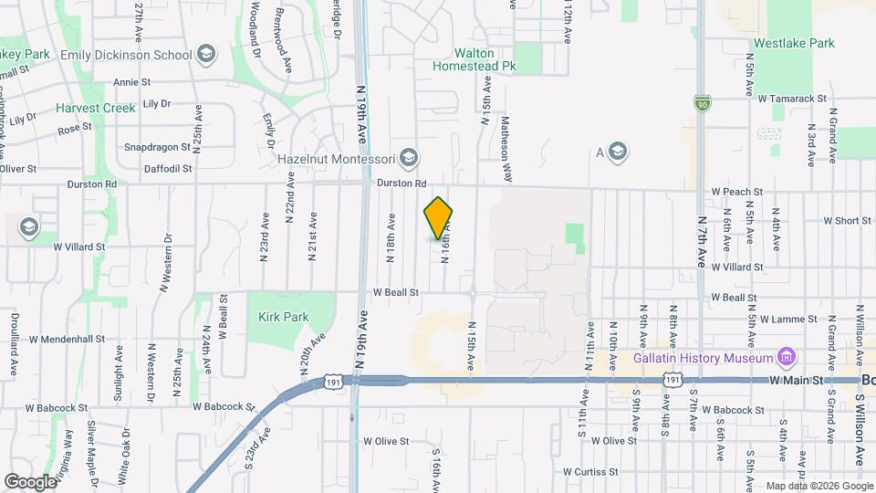 405 N 16th Ave, Unit C Map and Location Details