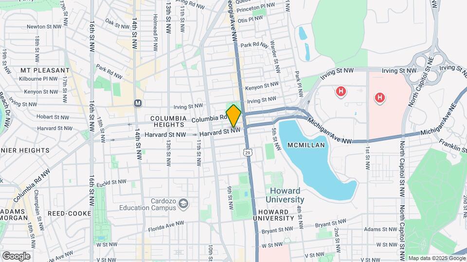 700 Harvard St NW Mapa y Detalles de la Ubicación
