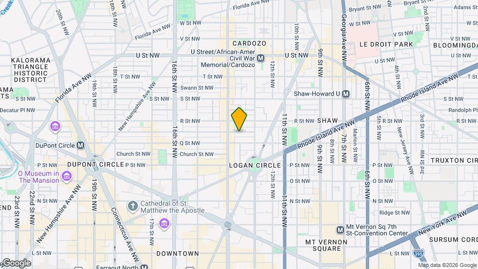 1334 Corcoran St NW, Unit SI ID1587679P Mapa y Detalles de la Ubicación