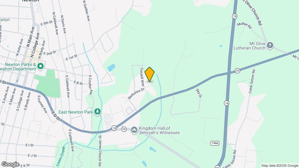 1600 Berkshire Dr Mapa y Detalles de la Ubicación