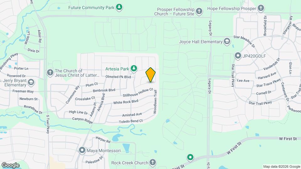 16704 Spence Park Ln Map and Location Details