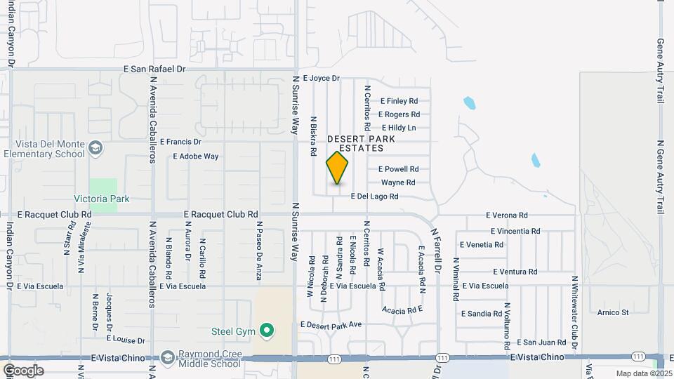 1900 E Del Lago Rd Map and Location Details