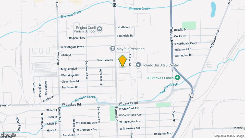 433 Mayfair Blvd Map and Location Details