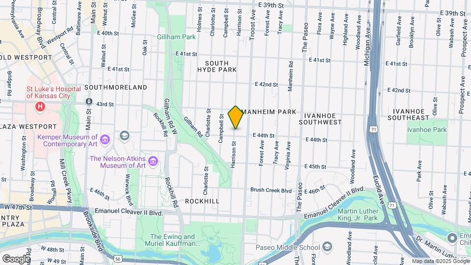 4345 Harrison St Map and Location Details