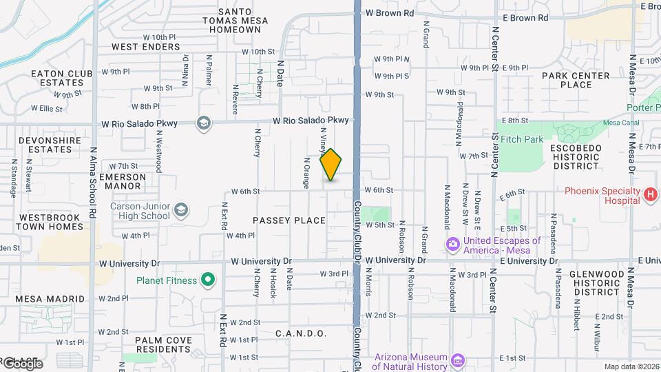 450 W 6th St Map and Location Details
