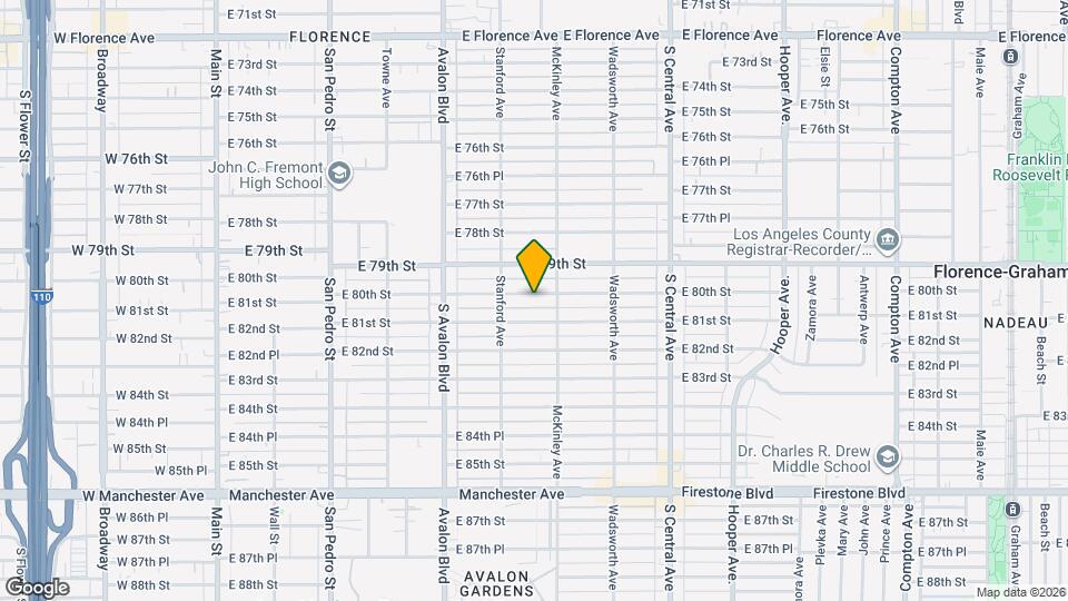 734-736 E 80th St Map and Location Details