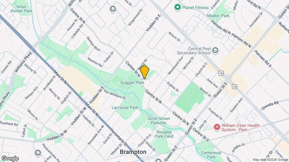 114 Centre St N Map and Location Details