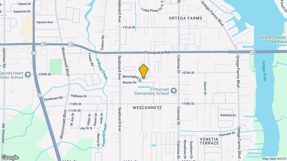 5553 Bennington Dr Map and Location Details