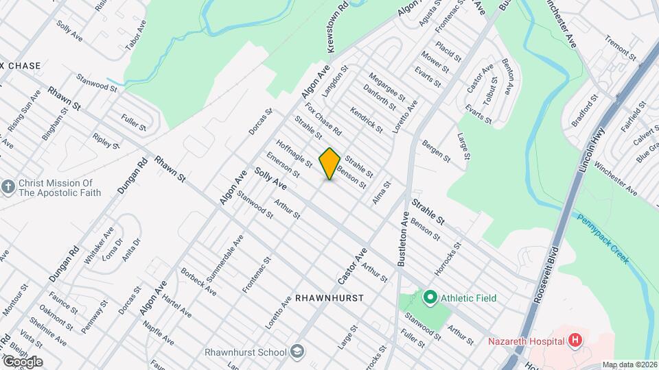 1806 Hoffnagle St Map and Location Details