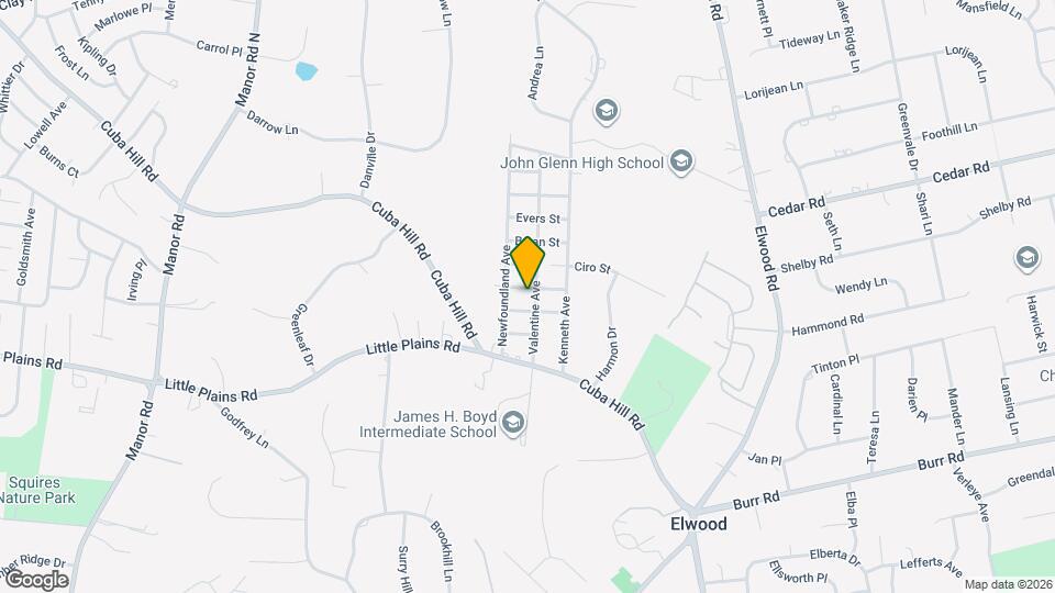 25 Valentine Ave Map and Location Details