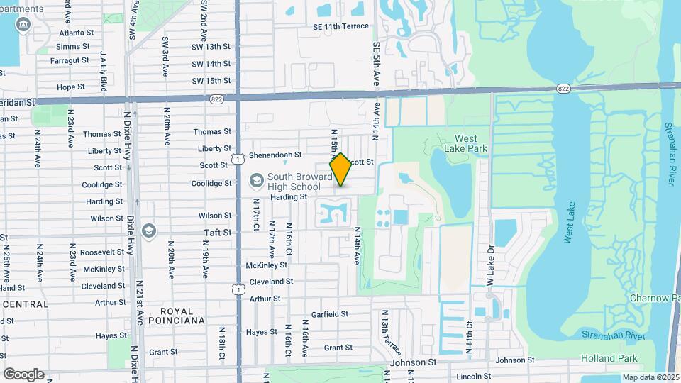 1443 Harding St Map and Location Details