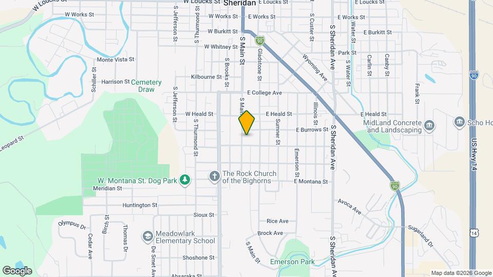 829 S Main St Map and Location Details