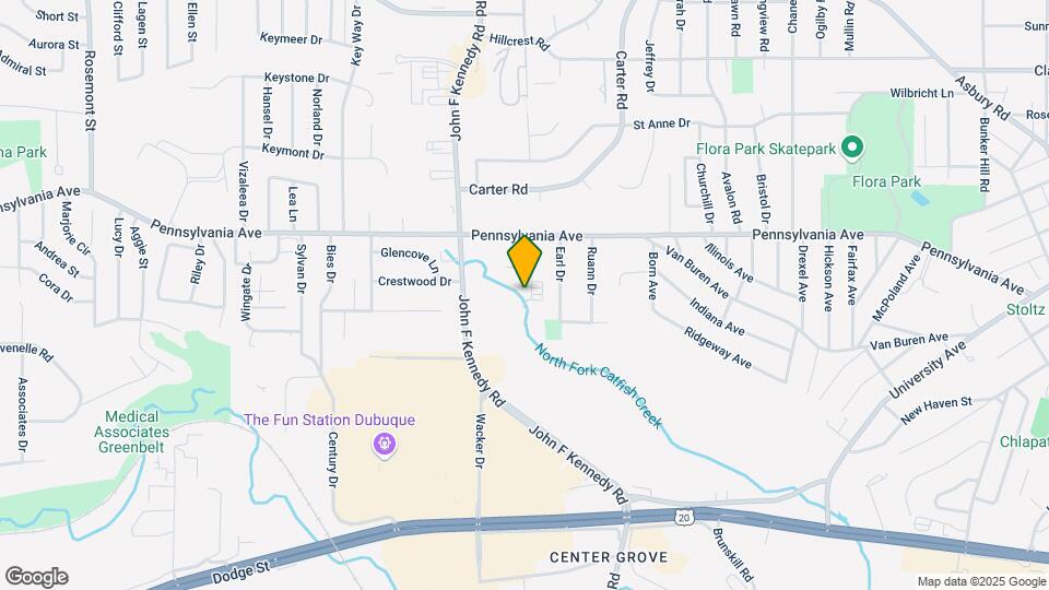 1600 Butterfield Drive Map and Location Details