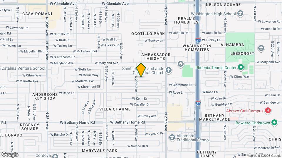 2844 W Marlette Ave Map and Location Details