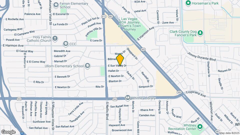 5117 E Sun Valley Dr Map and Location Details
