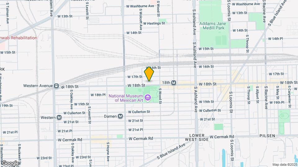 1836 W 18th St Map and Location Details