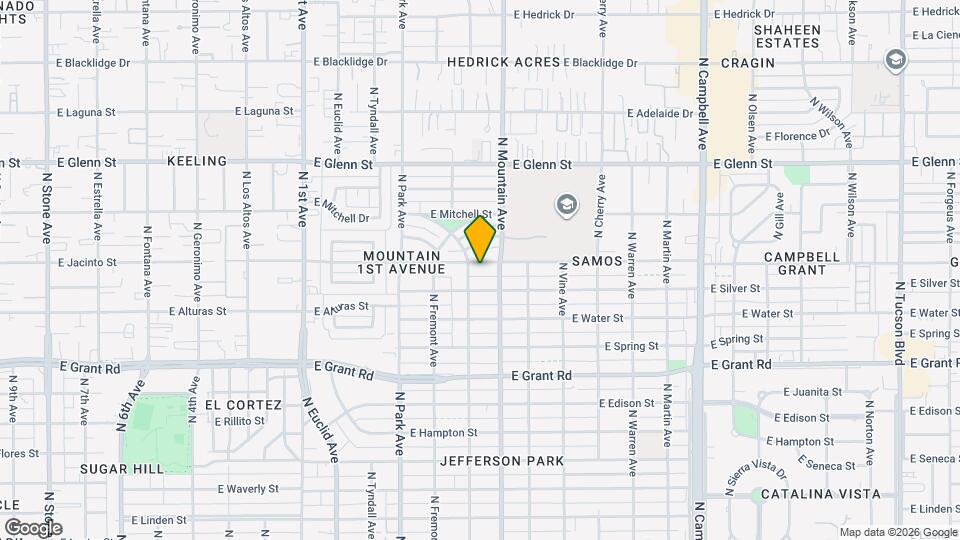 1214 E Copper St Map and Location Details