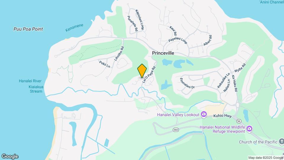5001 Hanalei Plantation Rd Mapa y Detalles de la Ubicación