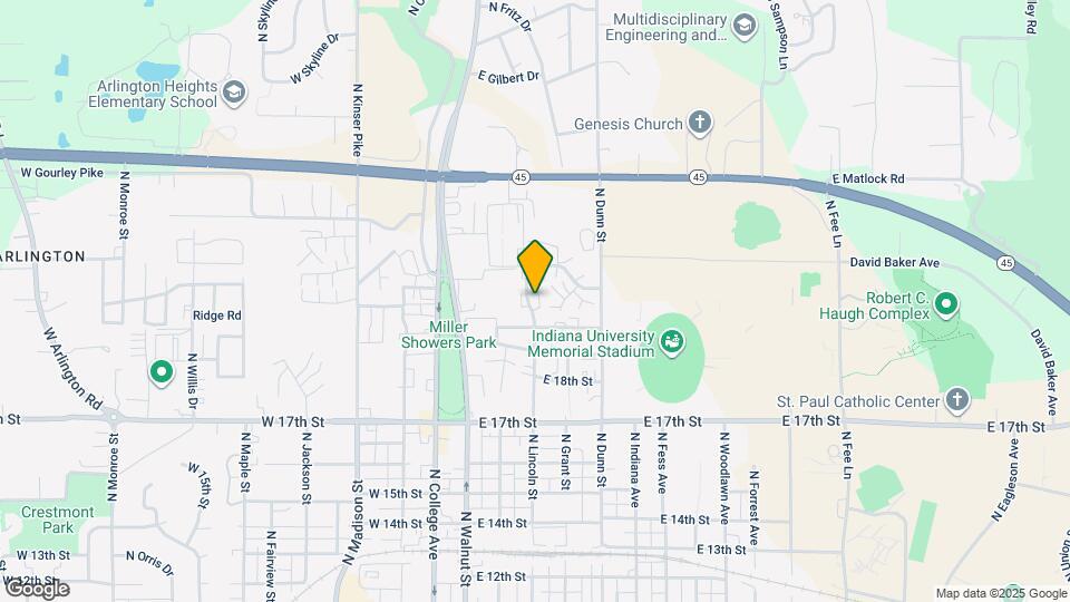1734 N Lincoln St Mapa y Detalles de la Ubicación