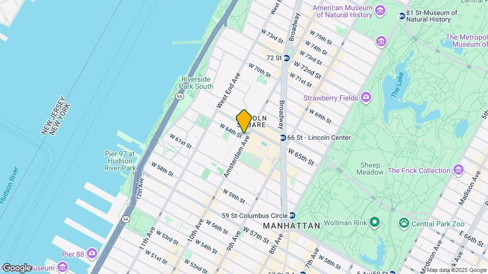102 Amsterdam Ave Map and Location Details