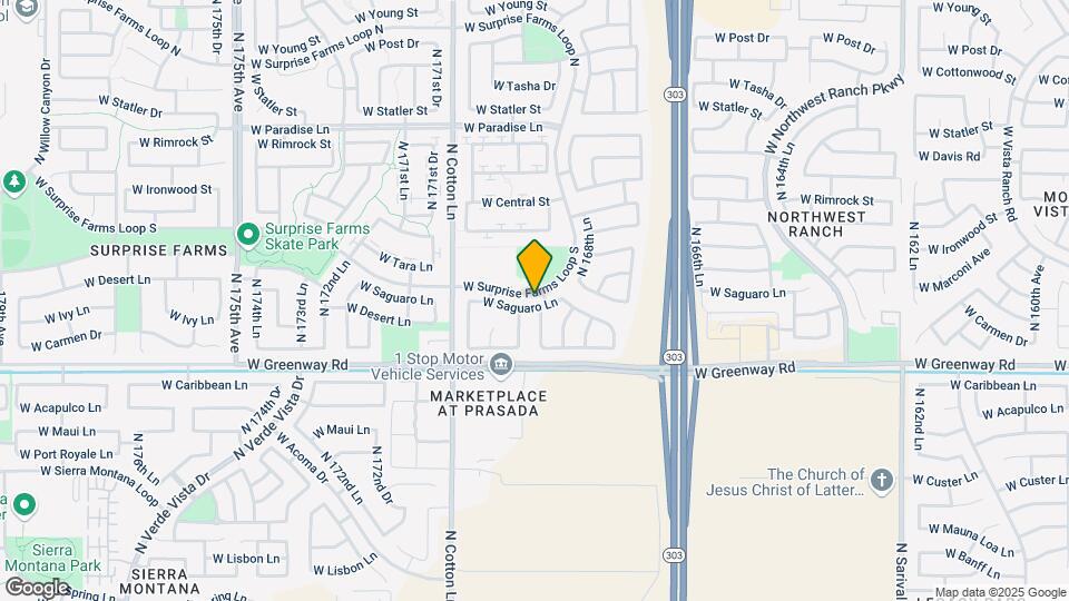 16954 W Saguaro Ln Map and Location Details