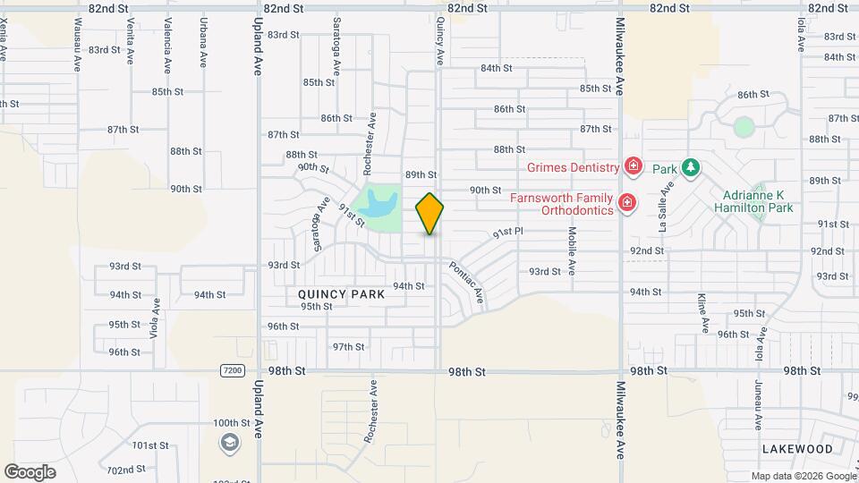 9106 Quincy Ave Map and Location Details