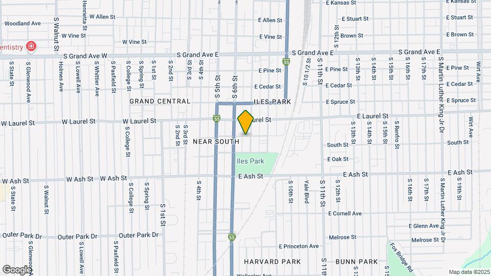 1901 S 7th St Map and Location Details