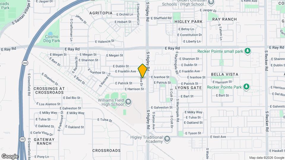 1823 S Balboa Dr Map and Location Details