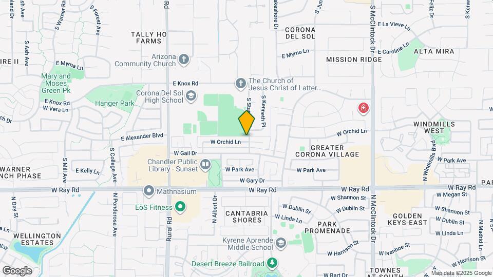 4614 W Orchid Ln Map and Location Details