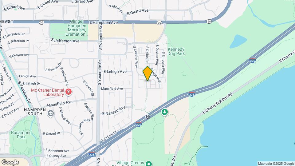 3872 S Dallas St Map and Location Details