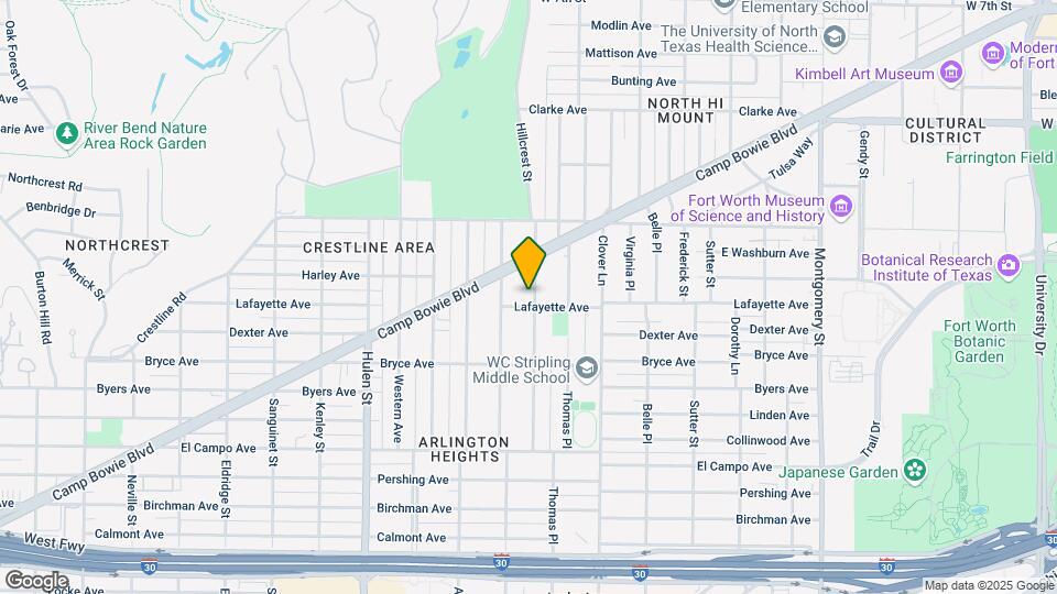 1836 Hillcrest St Map and Location Details