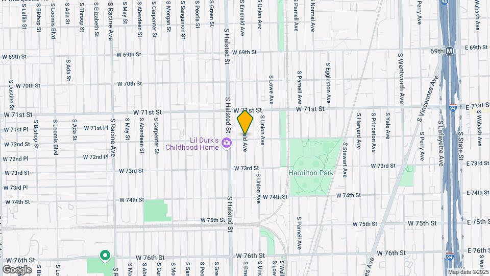 7154 S Emerald Ave Map and Location Details