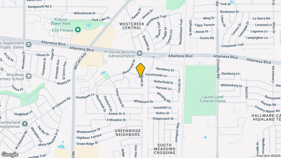 6708 S Creek Dr Map and Location Details