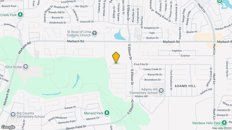 9814 Marbach Bend Map and Location Details