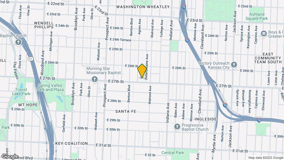 3010 E 27th St Map and Location Details