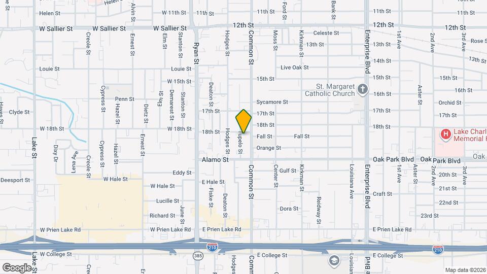 2707 Tupelo St Map and Location Details