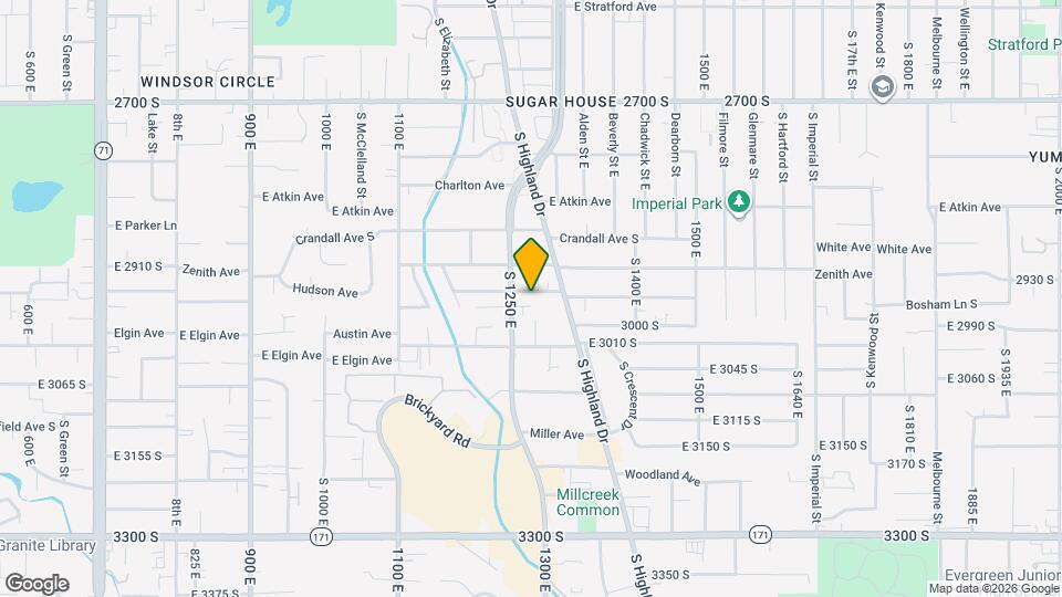 1268 E Hudson Ave Map and Location Details