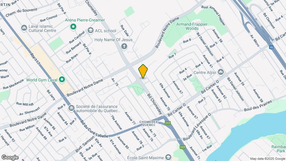 615 Chomedey Map and Location Details