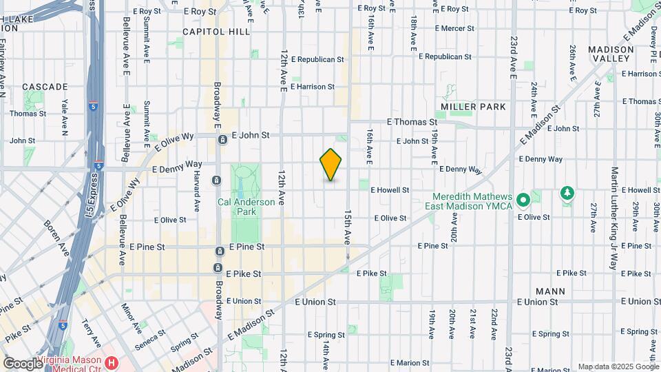 1410 E Howell St Map and Location Details