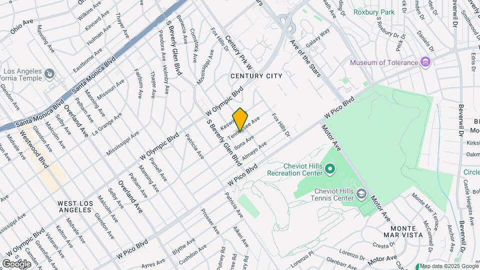 10372 Tennessee Ave Map and Location Details